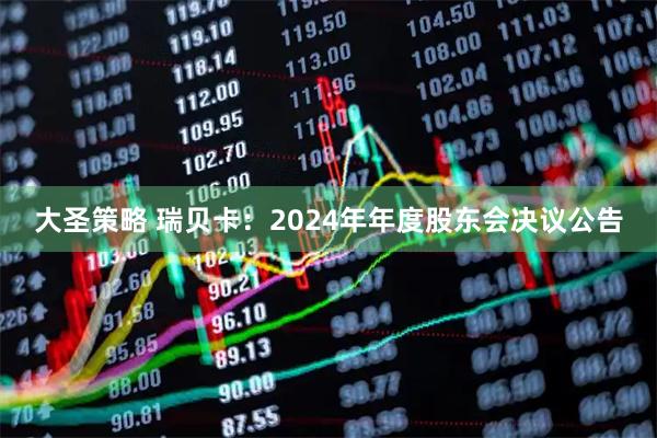 大圣策略 瑞贝卡：2024年年度股东会决议公告